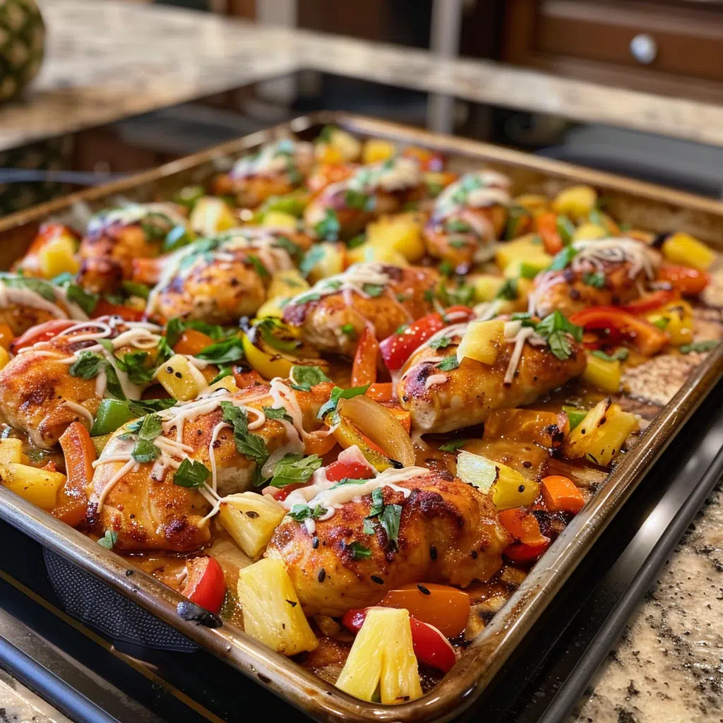 Hawaiianisches Hähnchen-Blech Hawaiianisches Hähnchen-Blech