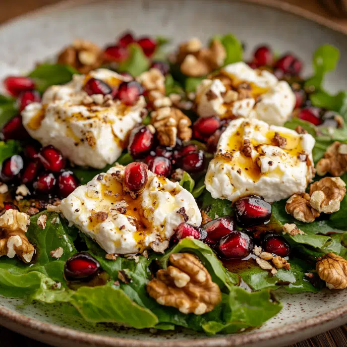 Leckerer Salat mit Ziegenkäse - Einfach &amp; Schnell