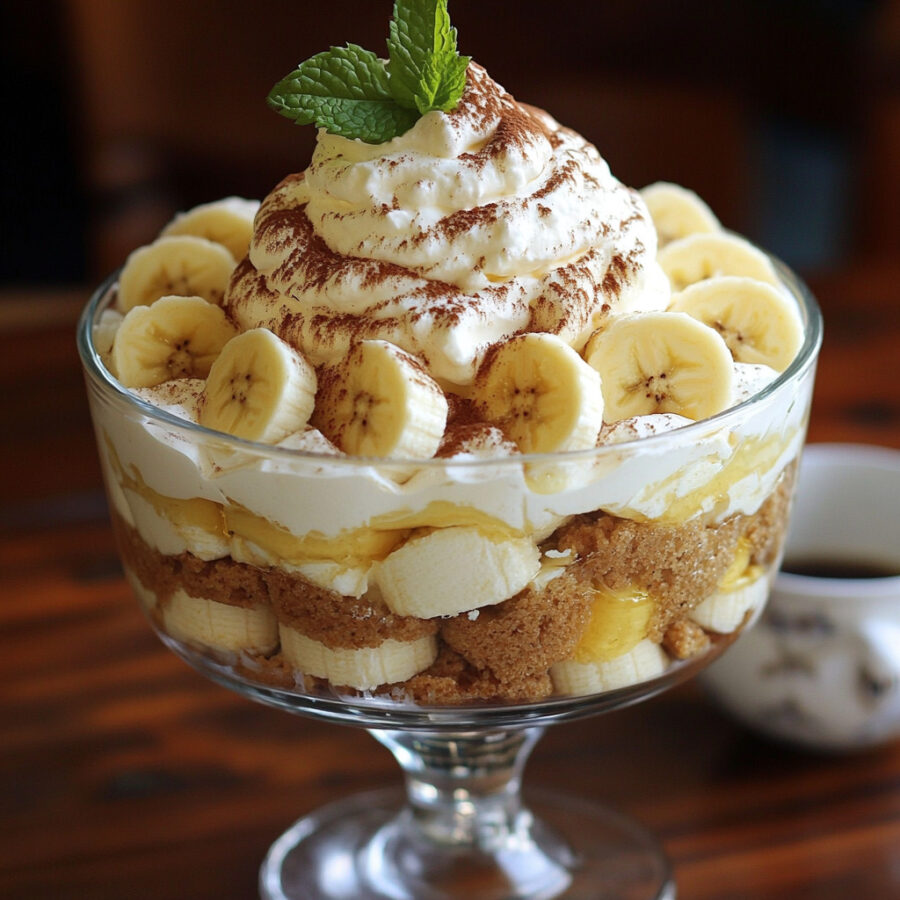 Bananen-Vanille-Pudding-Trifle