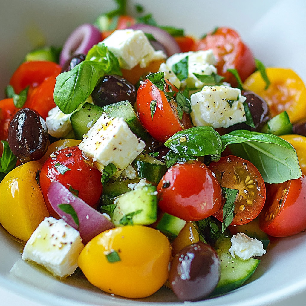 Frischer Mediterraner Sommersalat