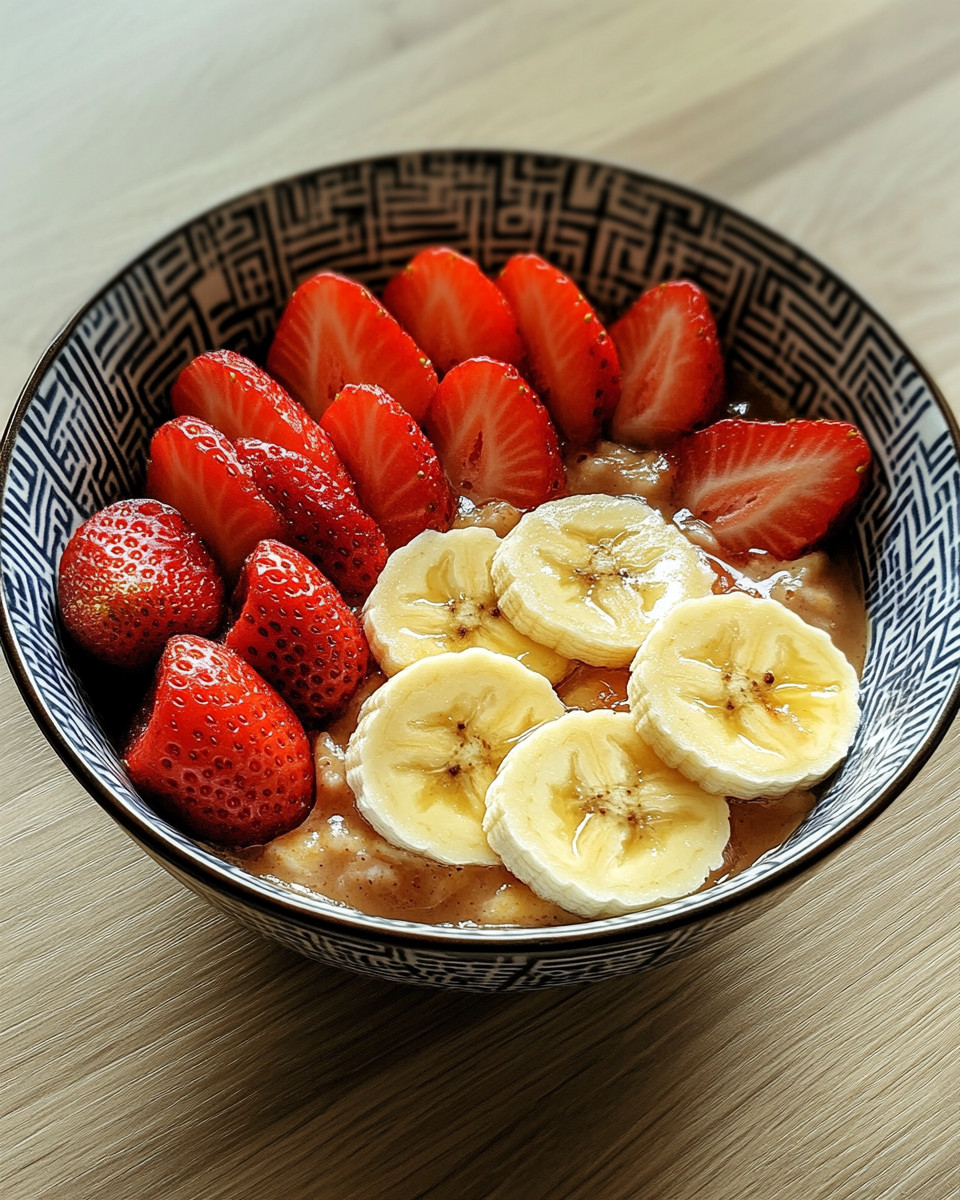 Haferflocken-Honig-Salat mit Erdbeeren und Bananen: Ein fruchtiger Genuss für jeden Tag!