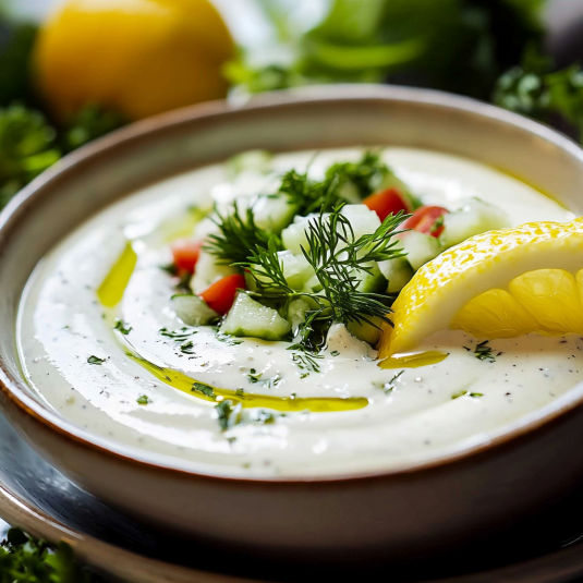 Knoblauch-Zitronen-Dressing mit griechischem Joghurt