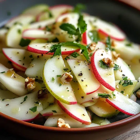 Kohlrabi-Apfel-Salat mit Joghurtdressing – frisch genießen!