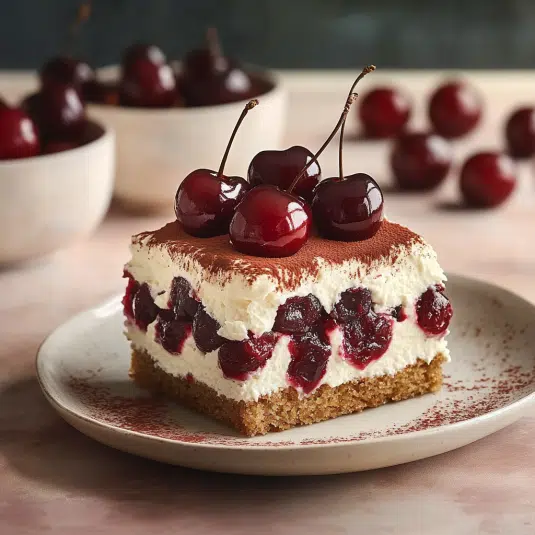 Milchreis-Tiramisu Törtchen mit Amarena-Kirschen Milchreis-Tiramisu Törtchen mit Amarena-Kirschen