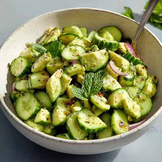 Gurken-Avocado-Salat: Schnell, frisch und lecker genießen!