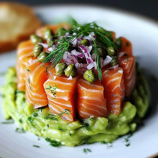 Lachstatar mit Avocadocreme: Ein Genuss für Feinschmecker!