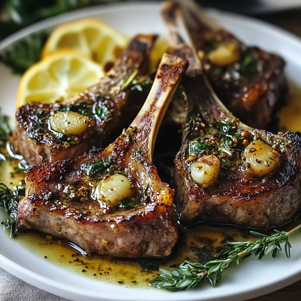 Lammkoteletts mit Knoblauch & Rosmarin Lammkoteletts mit Knoblauch & Rosmarin