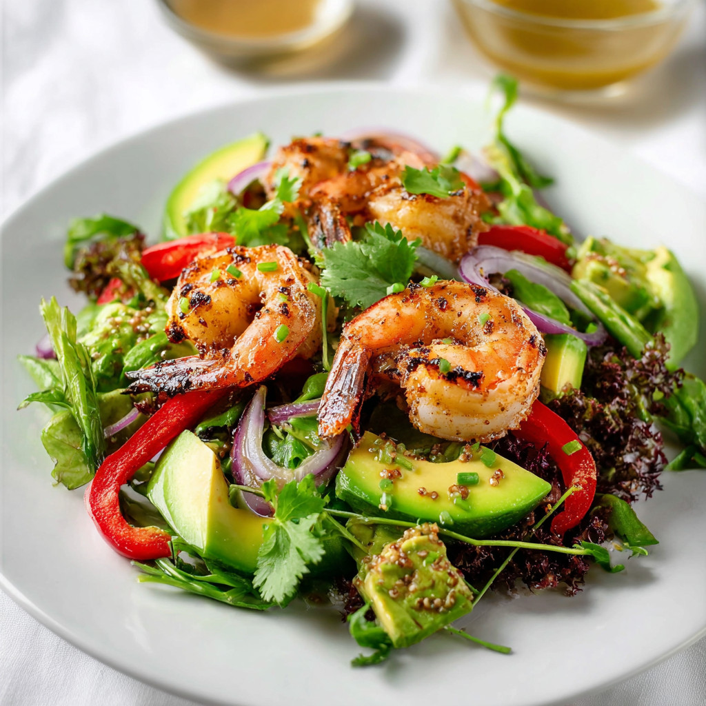Gegrillter Garnelensalat: Erfrischend für den Sommer!