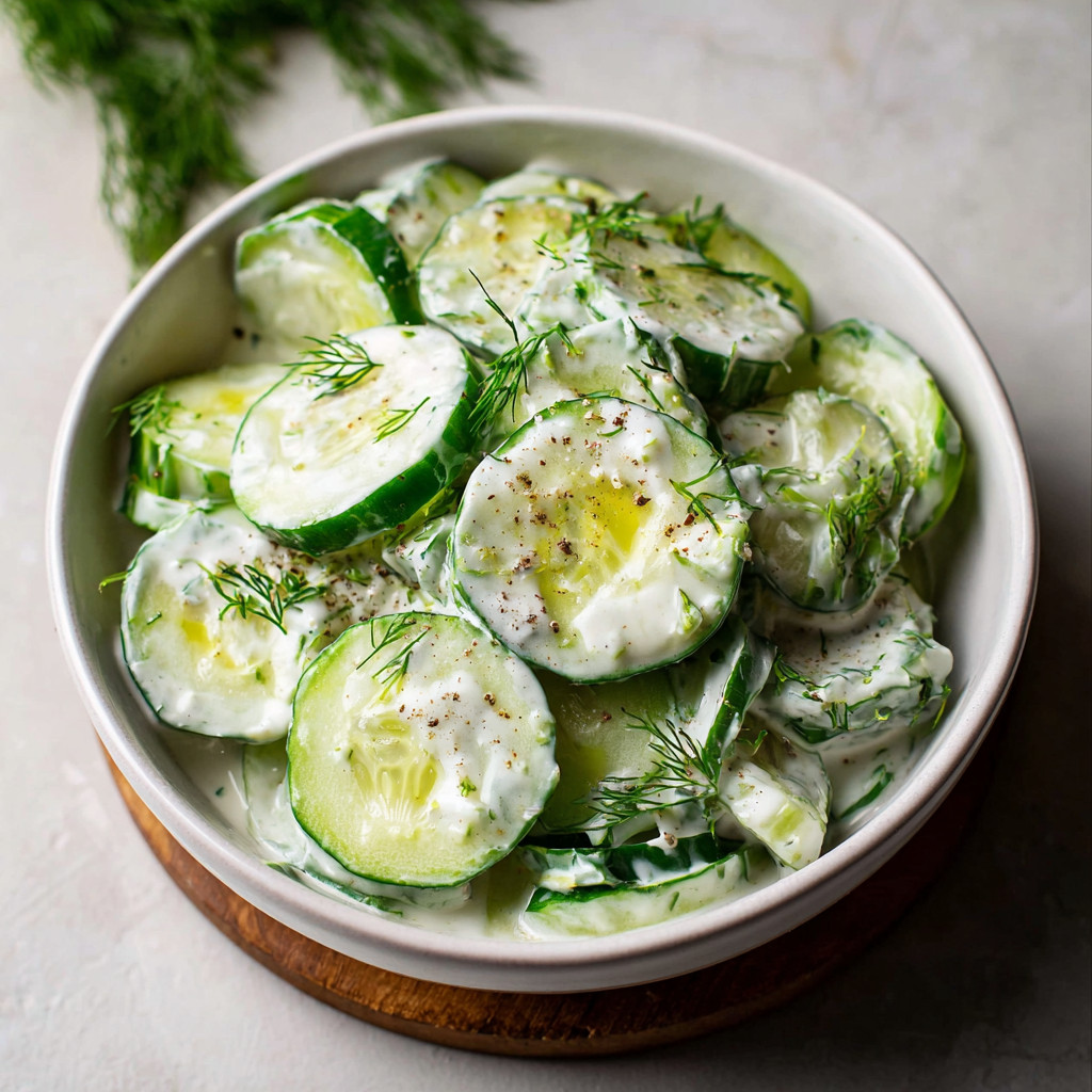 Gurkensalat mit Joghurt: Eine erfrischende Beilage!