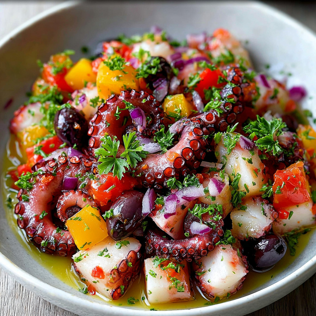 Salat mit Pulpo – Ein mediterranes Geschmackserlebnis, das begeistert!