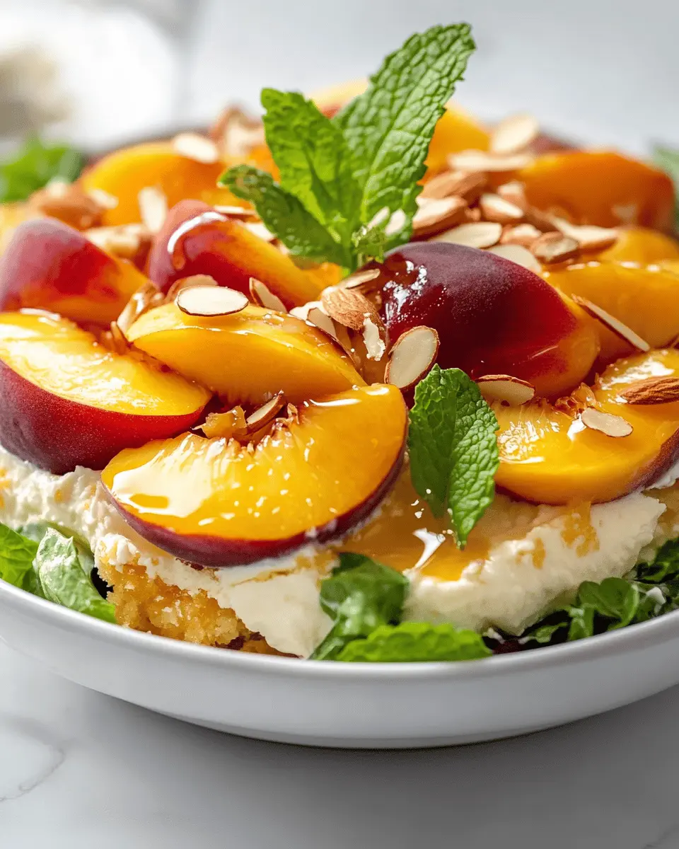 Pfirsich Cheesecake Salat: The Juicy Twist You’ll Crave!