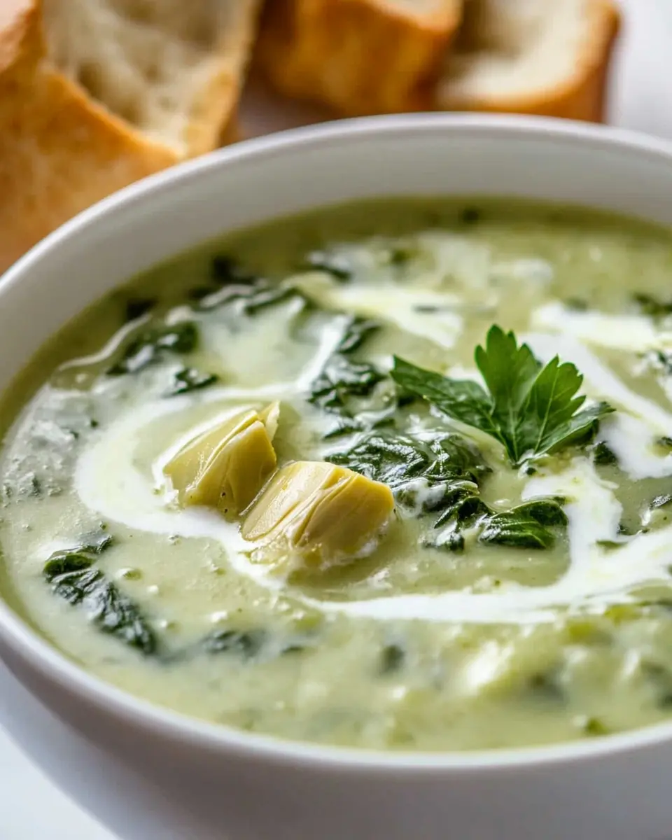 Spinat-Artischocken-Suppe: Easy, Creamy Comfort in a Bowl