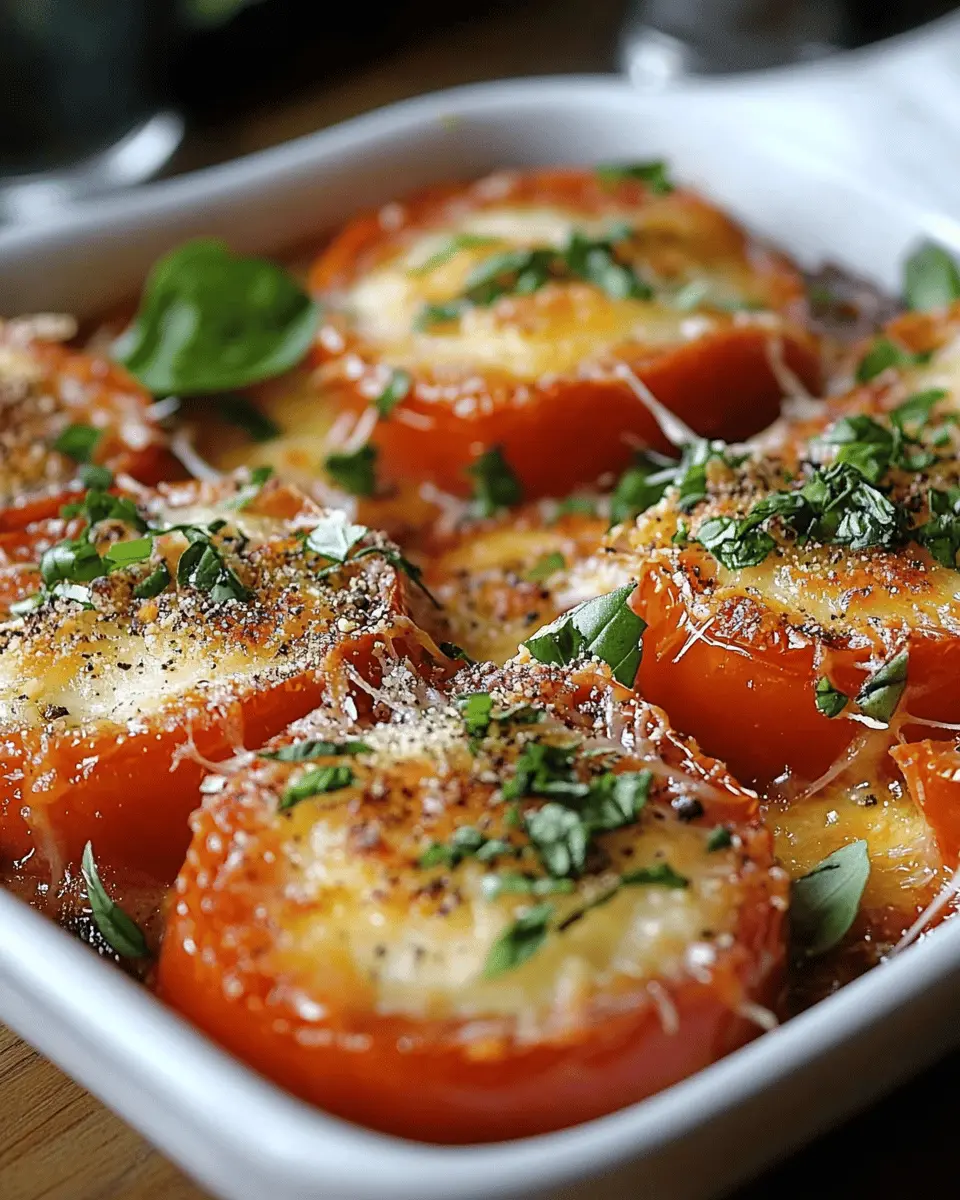 Tomaten au Gratin mit Parmesan