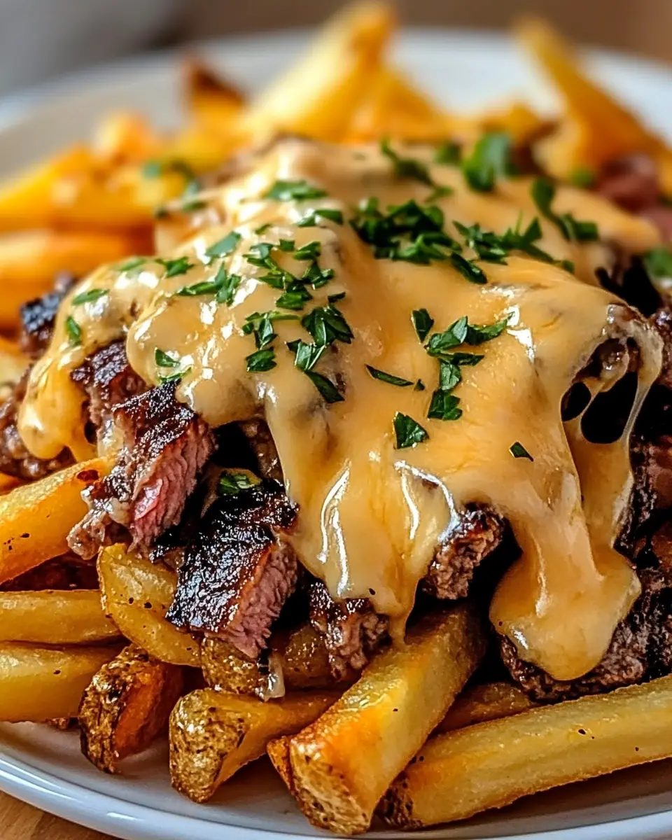 Ultimative Käse-Steak-Pommes: Irresistibly Cheesy Goodness