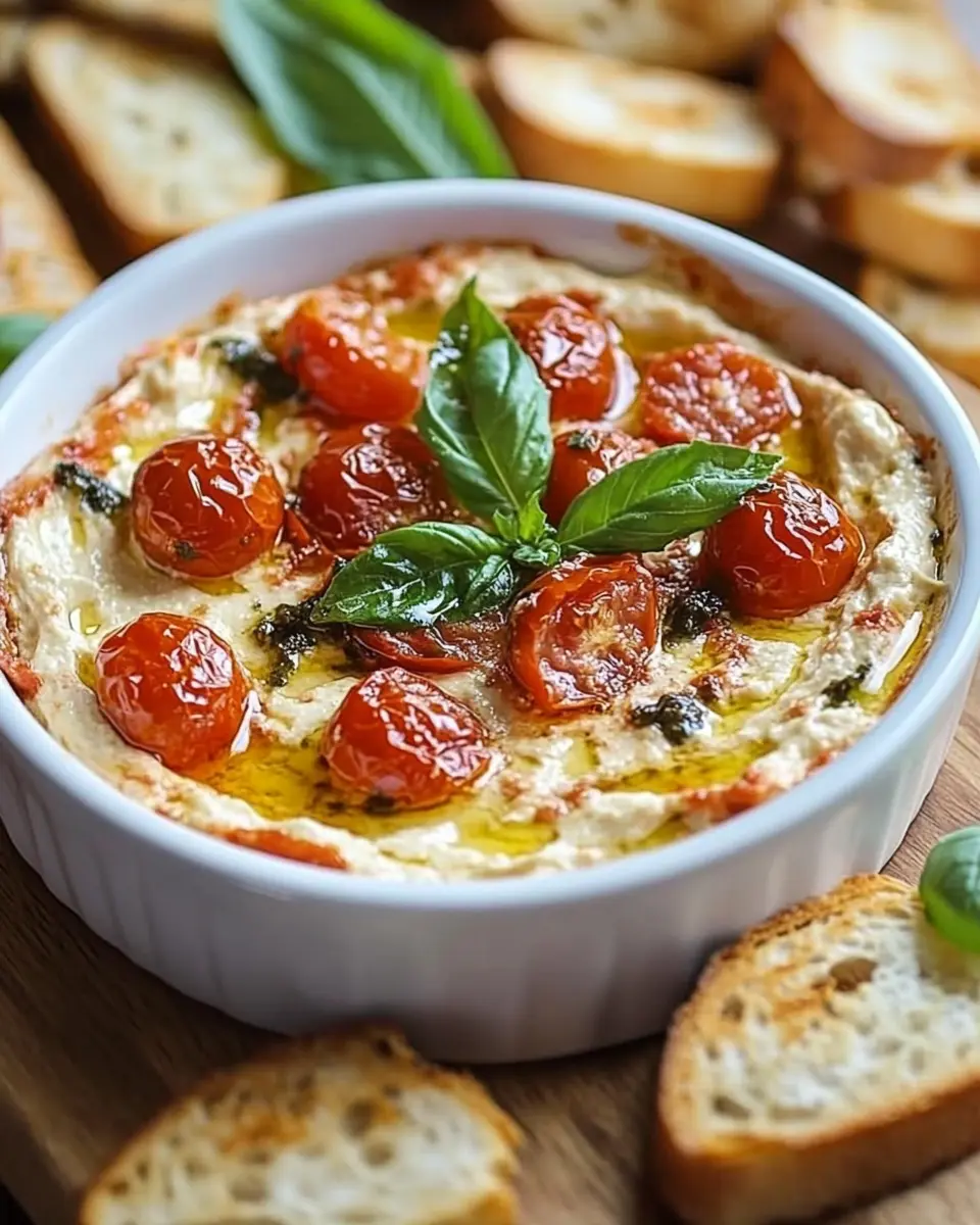 Drei-Käse-Tomaten-Bruschetta-Dip: Irresistibly Cheesy Goodness