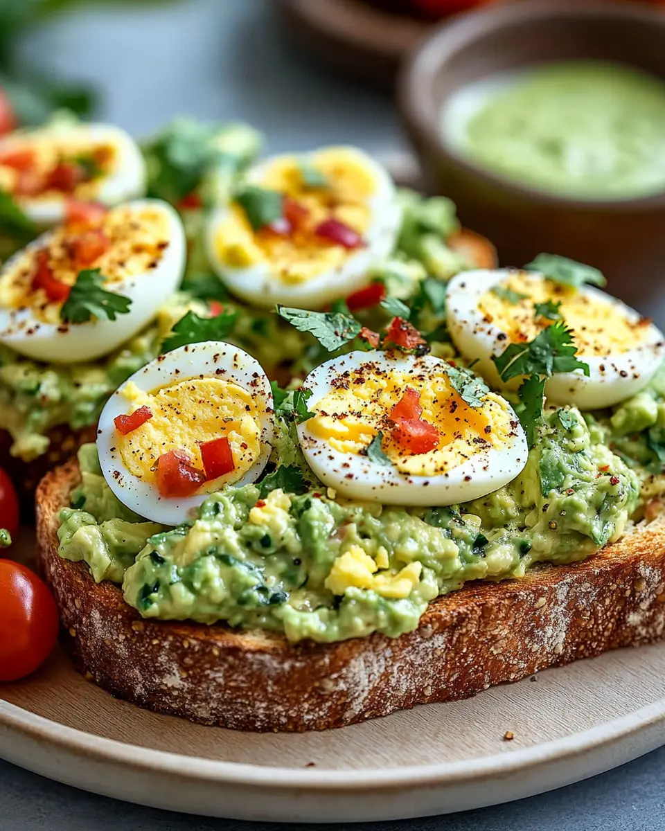Avocado-Ei-Salat-Toast mit Paprika: The Best Weekend Delight