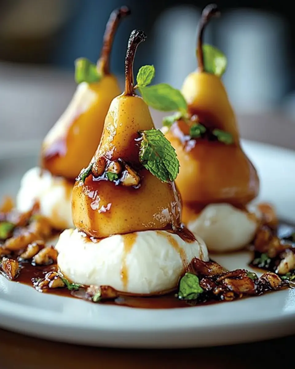 Karamellisierte Birnen- und Burrata-Türme: Irresistibly Sweet Delight