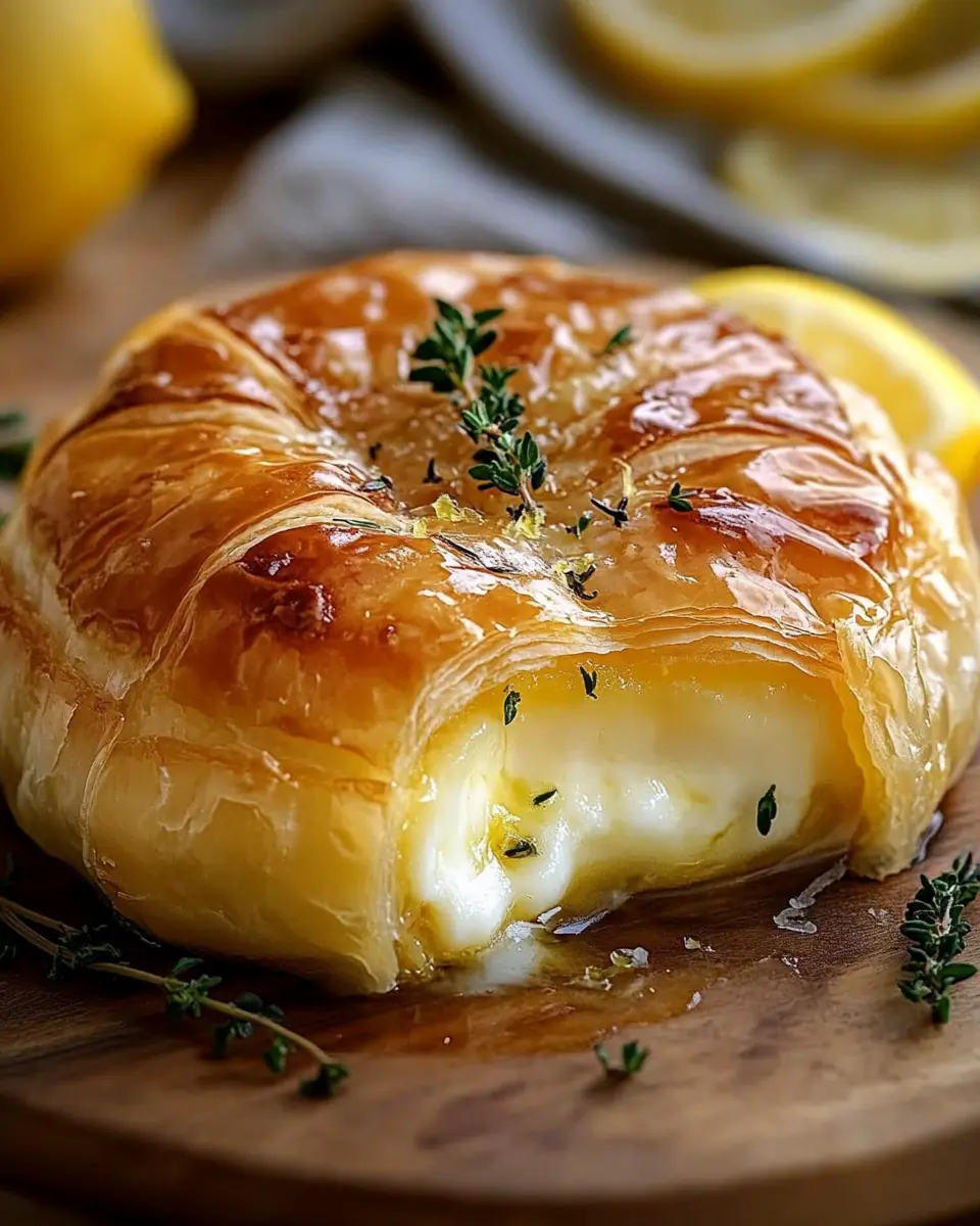 Zitronen-Thymian-Brie im Blätterteig: Irresistibly Gooey Delight