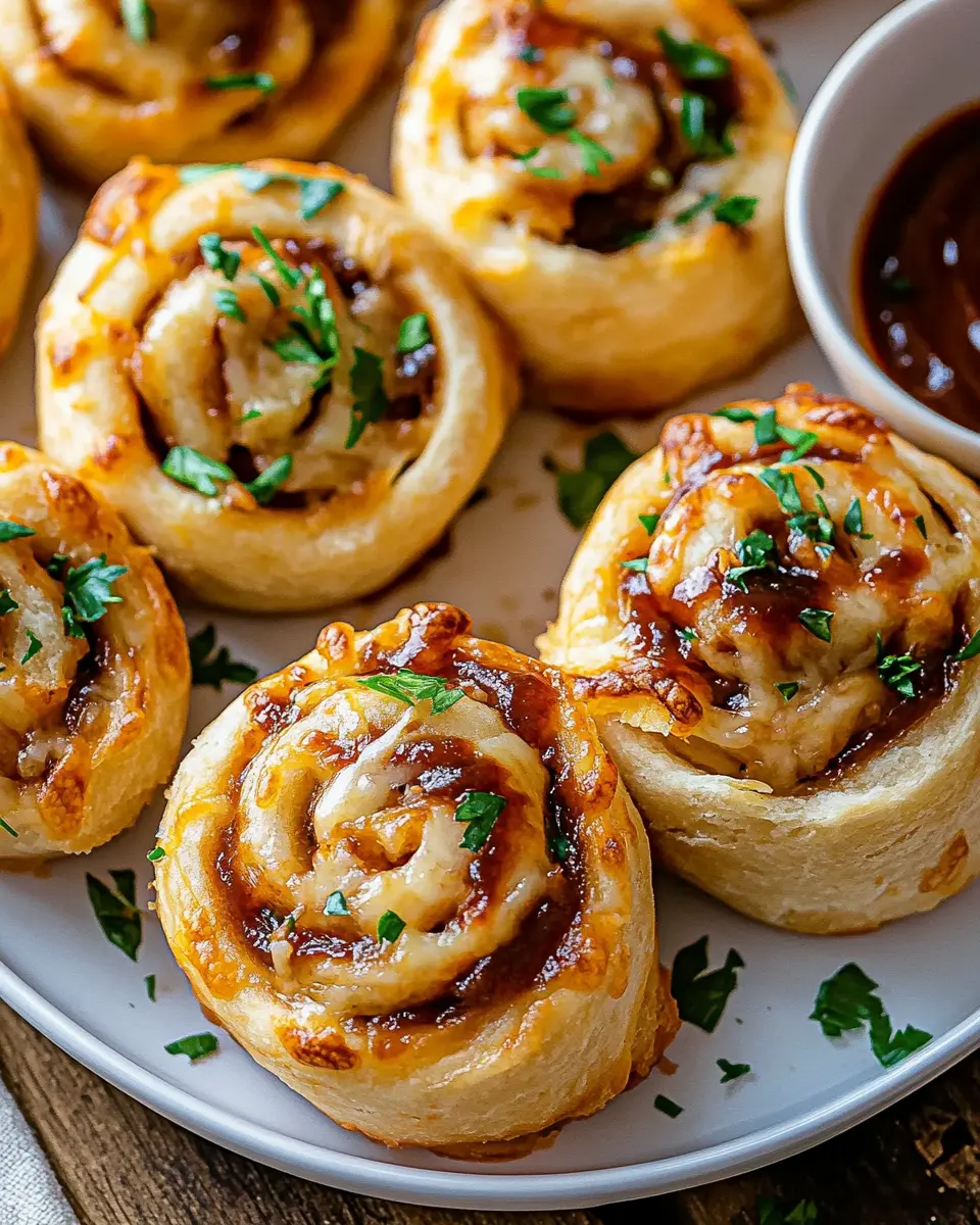 Käse-BBQ-Hühnchen-Pizza-Rollen: Easy, Cheesy Comfort Rolls