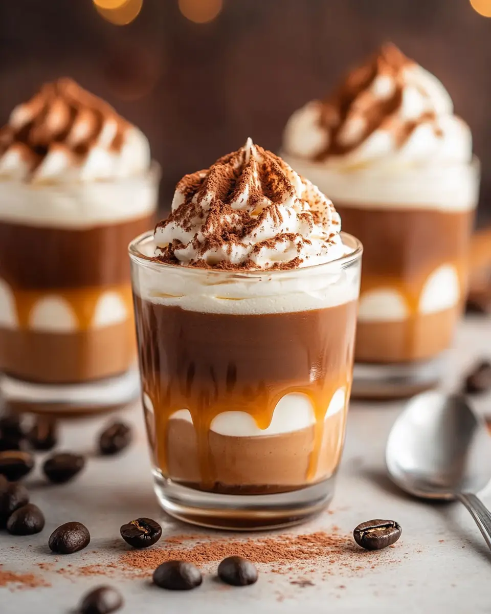 Köstliche Kaffee-Karamell-Mousse-Becher: Indulge in Bliss!