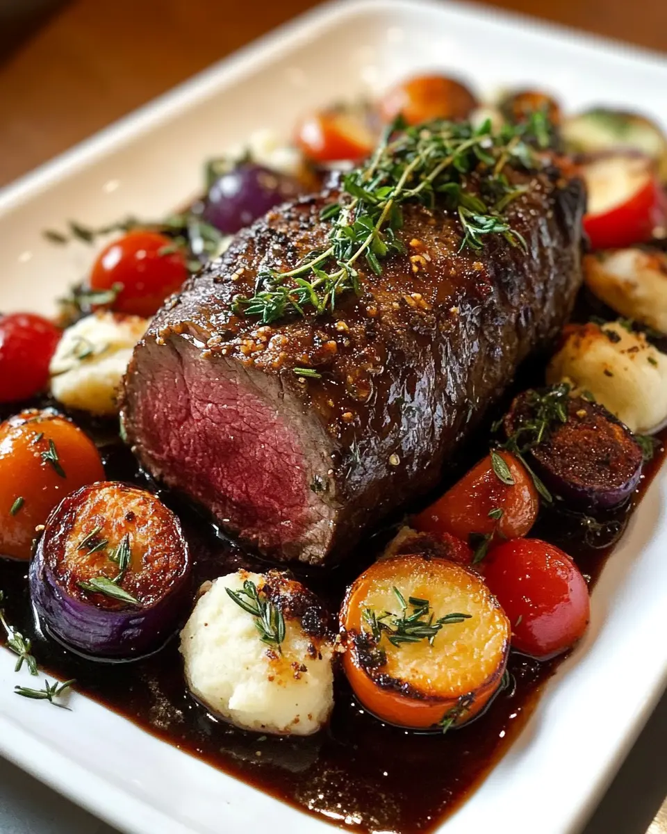 Langsam geröstetes Rinderfilet: Ein Festmahl für Genießer