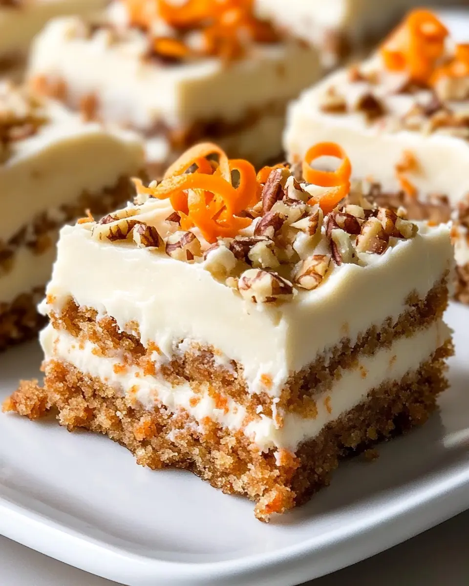 Karottenkuchen-Riegel mit Frischkäse-Frosting: Irresistibly Moist!