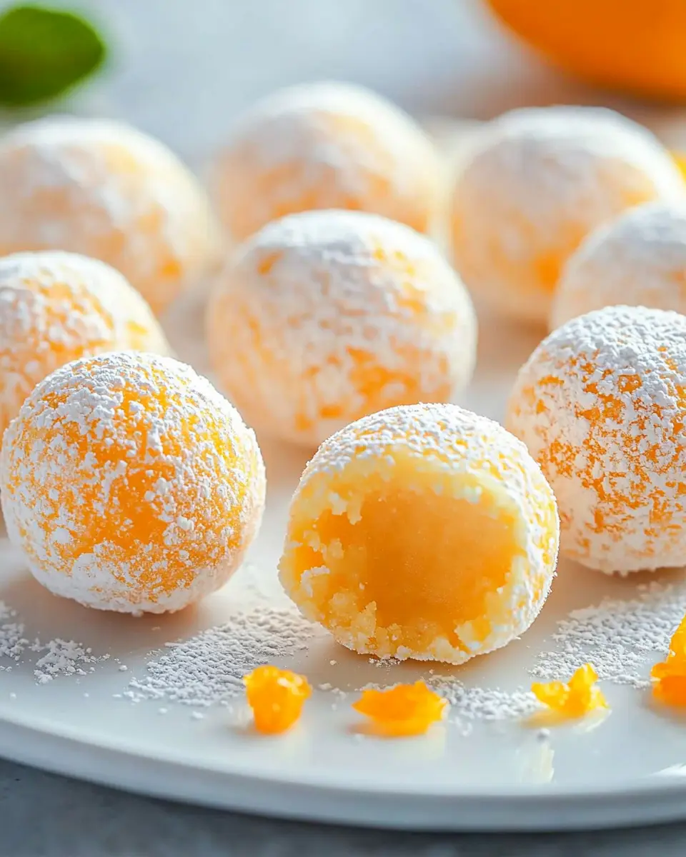 Orangen-Creamsicle-Trüffel: Irresistibly Creamy Delights