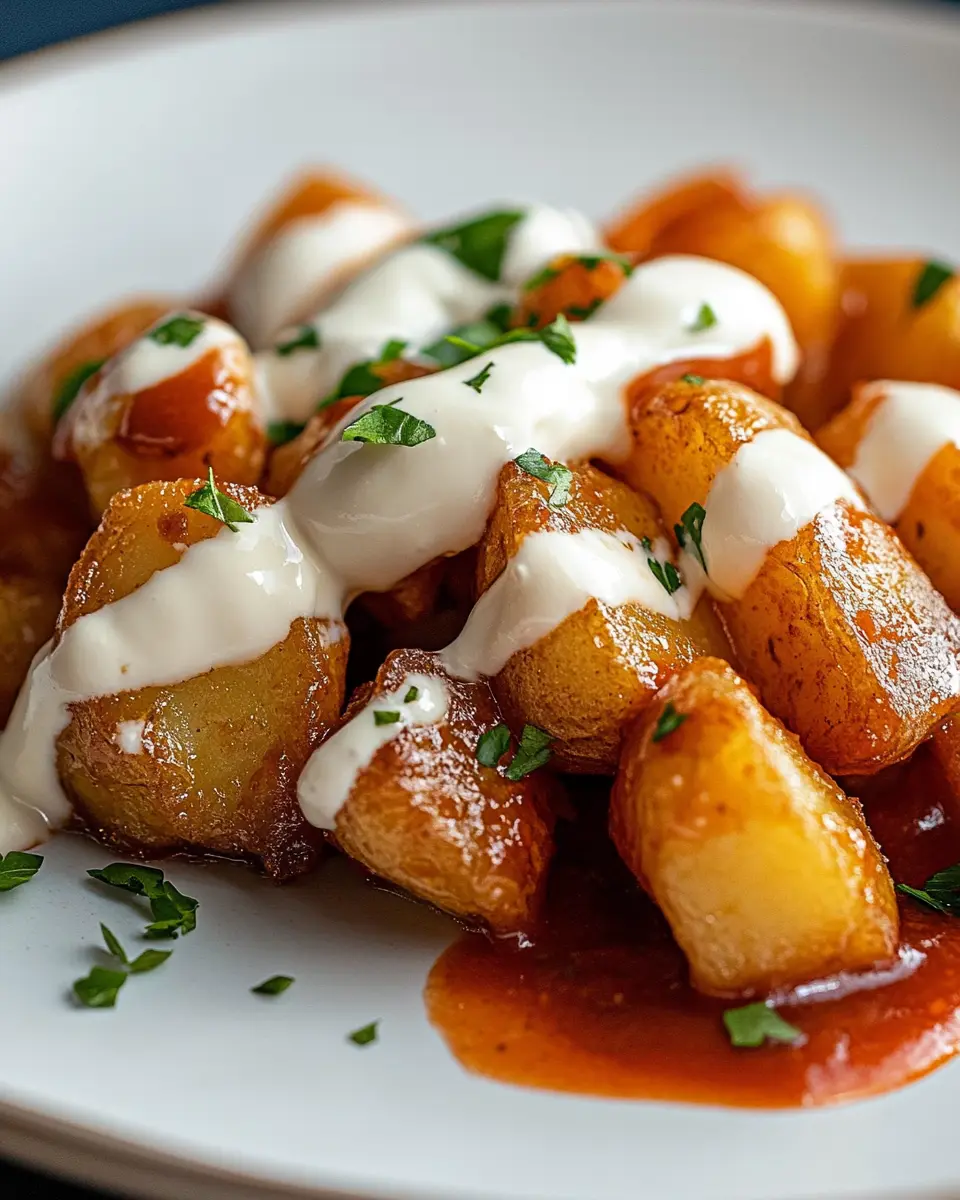 Crispy Patatas Bravas: Irresistibly Smoky Sauce & Alioli Delight