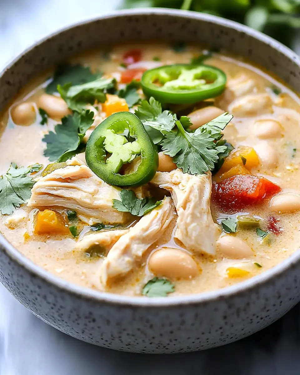 Cremige weiße Hühner-Chili: The Best Comfort in a Bowl!