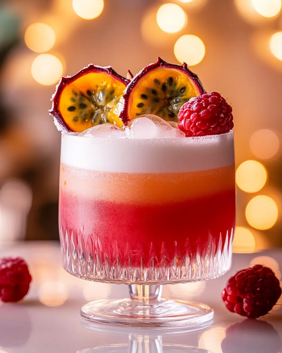 Himbeer-Passionsfrucht-Tequila-Sour: A Bold Sweet Escape