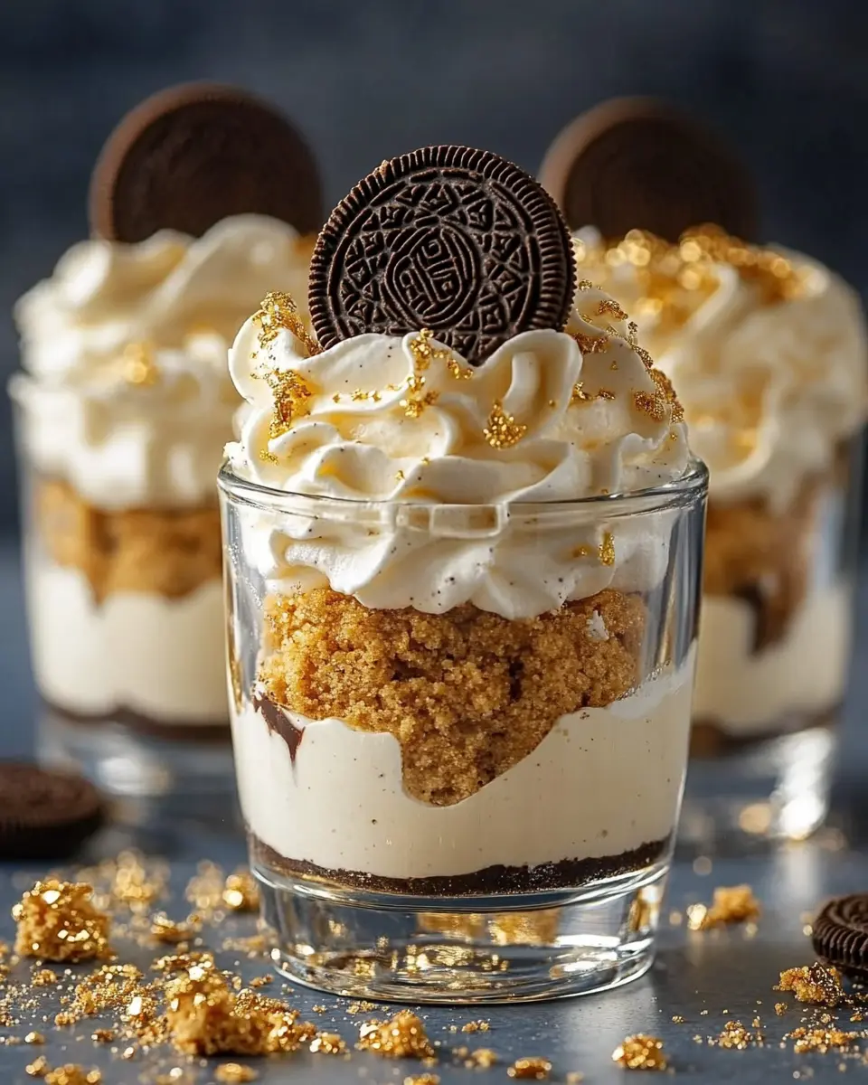 Goldene Oreo-Käsekuchen-Parfaits: Irresistibly Creamy Treats