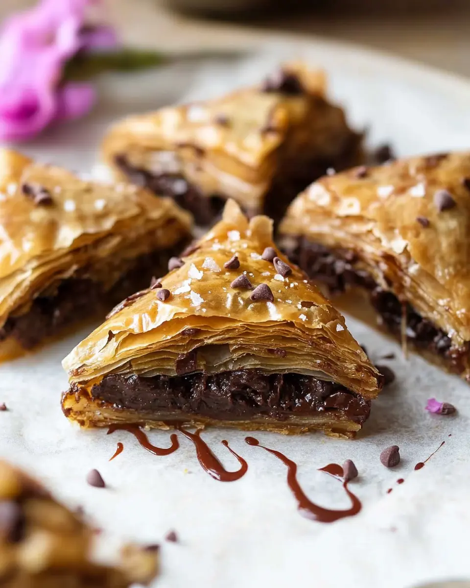 Salzige Schokoladenstückchen Baklava: Indulgent Sweet Bliss