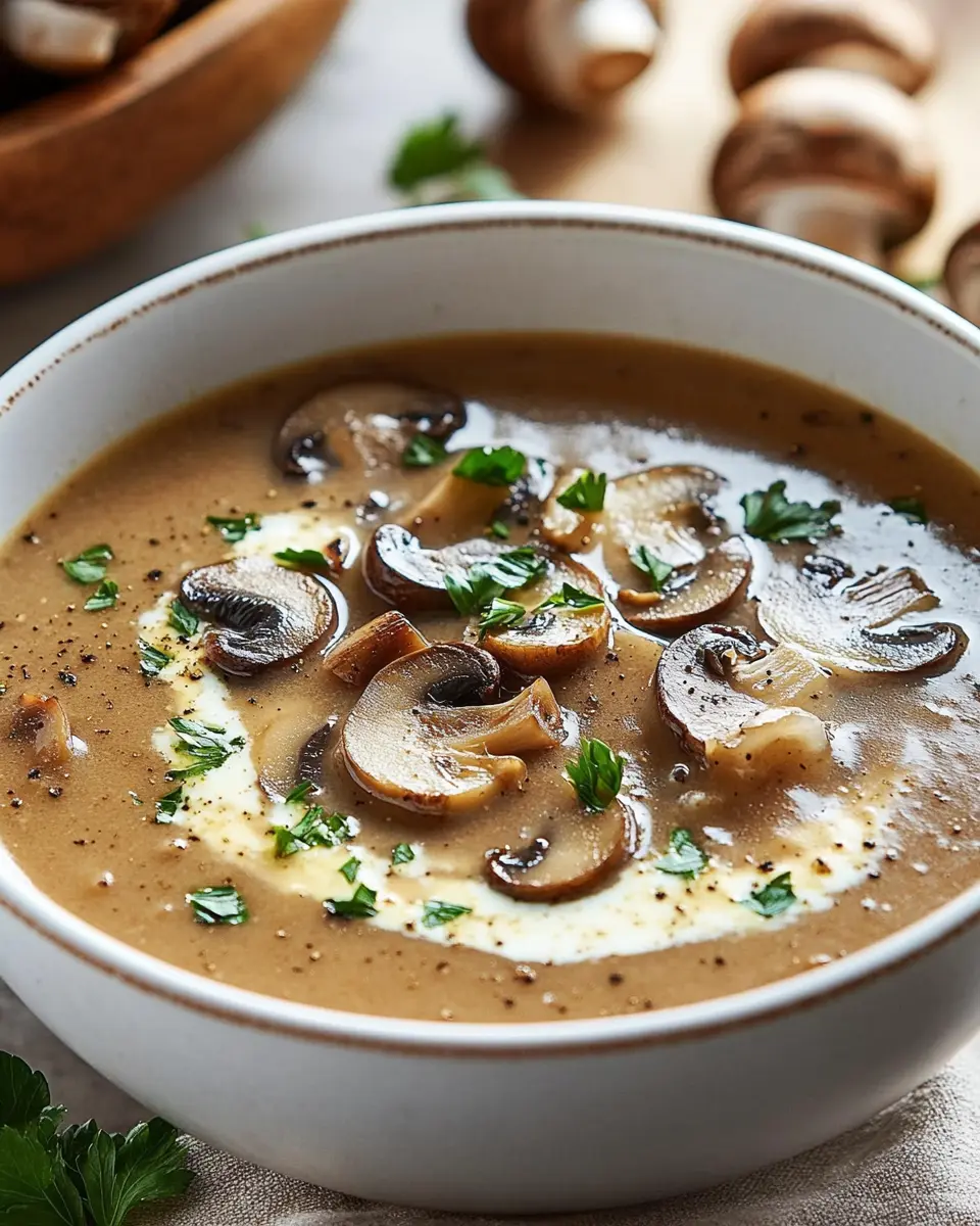 Ungarische Pilzsuppe: The Best Creamy Mushroom Delight