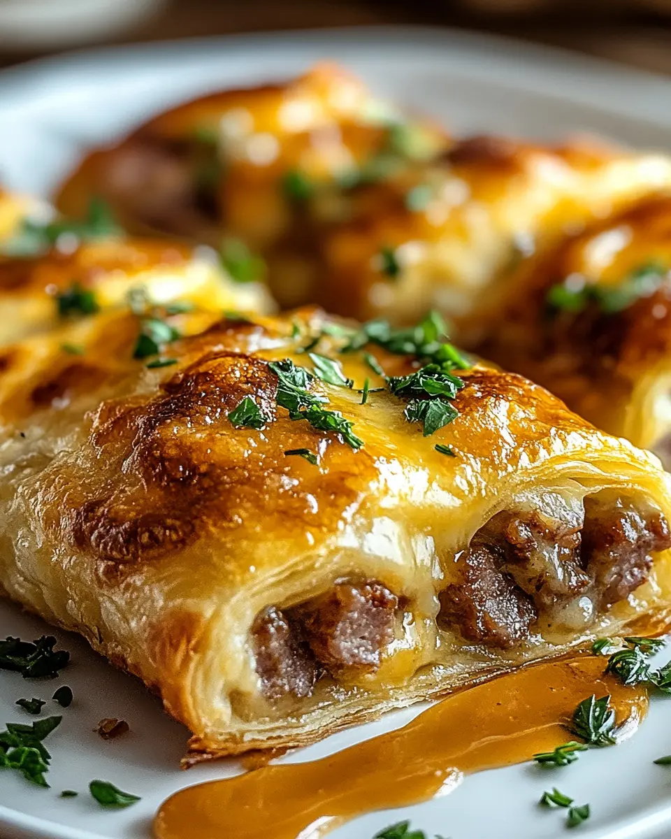 Wurst-Käse-Blätterteig-Pfannkuchen: The Best Snack Ever!