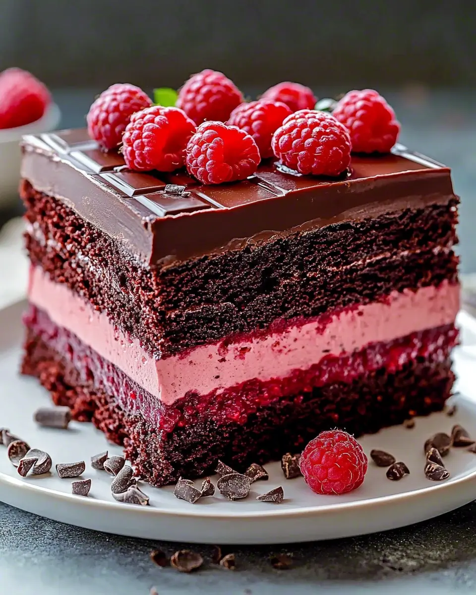 Schokoladen-Himbeer-Layer-Cake: Indulge in Irresistible Layers