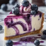 Weißer Schokoladen-Blaubeer-Käsekuchen First Image First Image