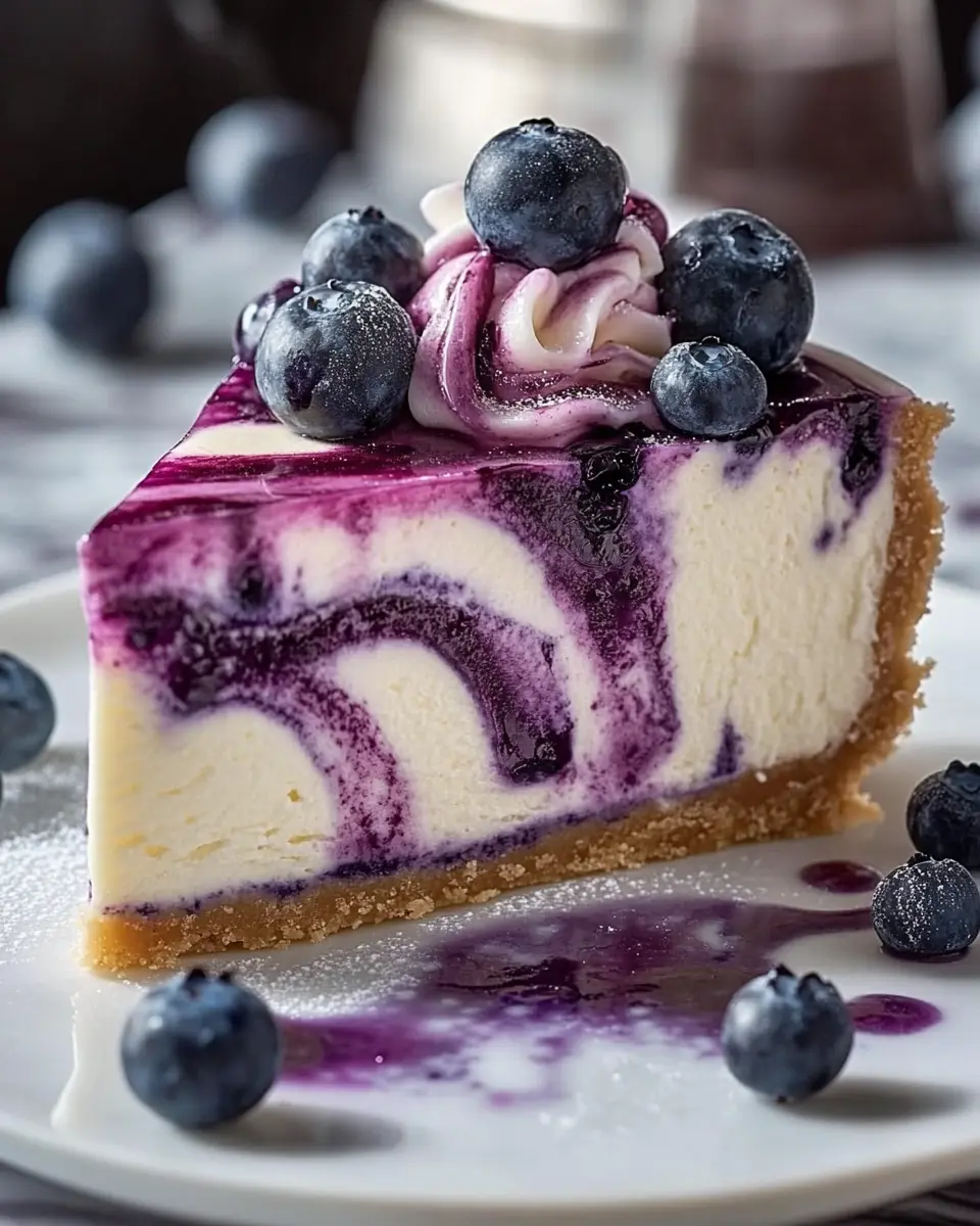 Weißer Schokoladen-Blaubeer-Käsekuchen: Irresistibly Creamy Delight