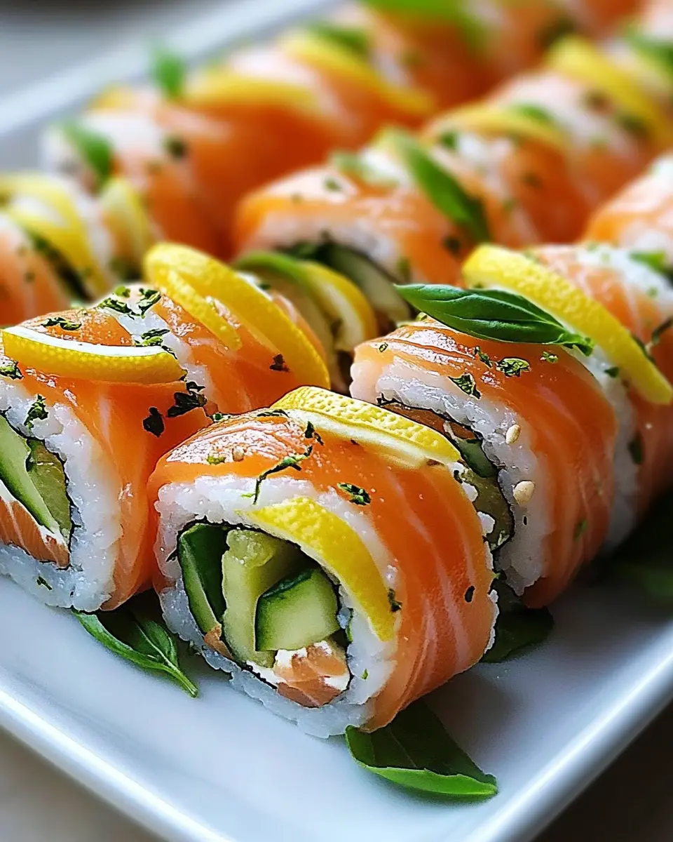 Limonen-Basilikum-Lachsrollen: Fresh, Easy, and Irresistible!