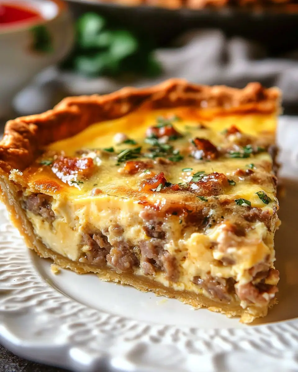 Wurst-Quiche mit Wurstsoße: Irresistibly Savory Delight
