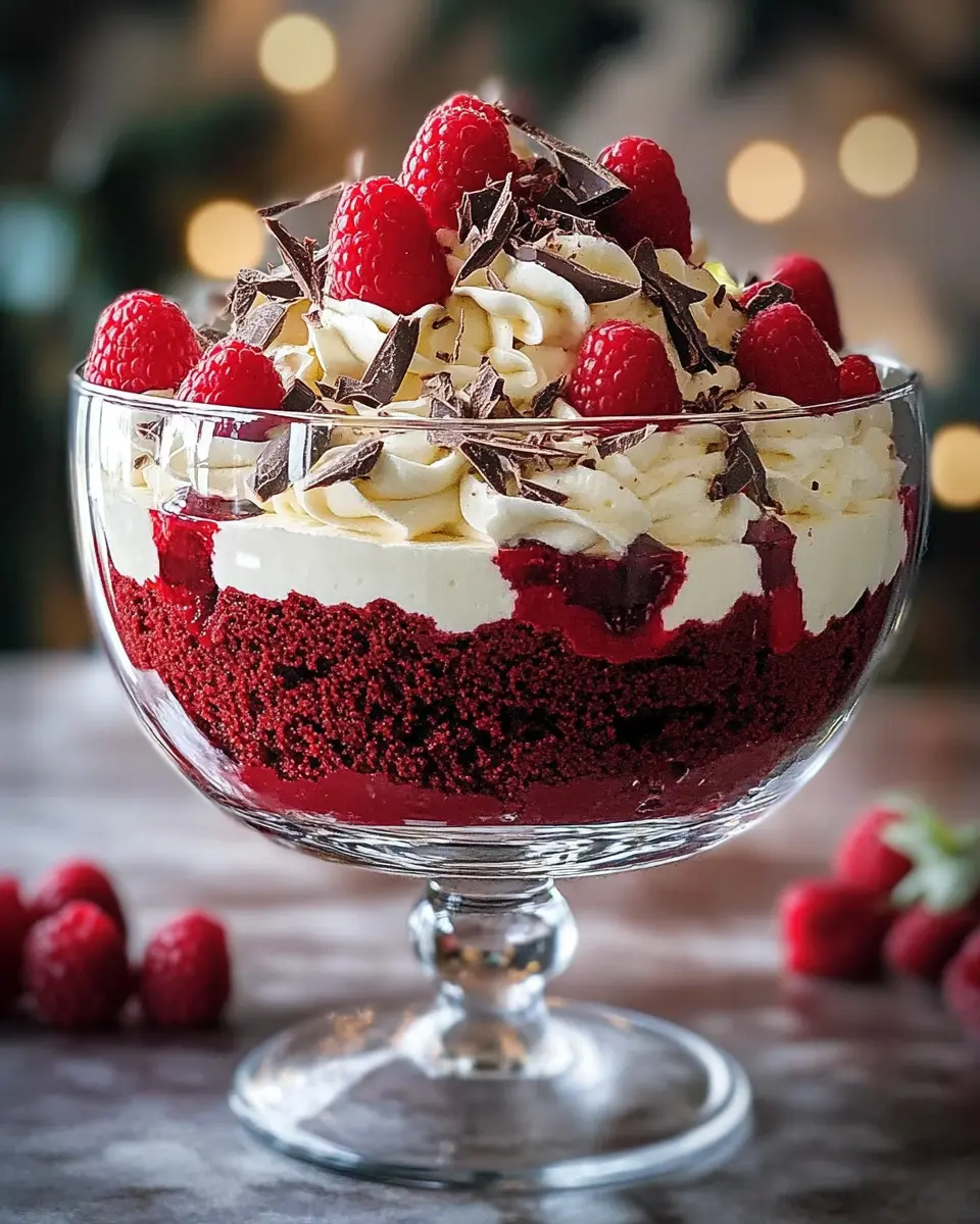 Rotvelvet-Trifle: Indulgent Layers of Love in Every Bite