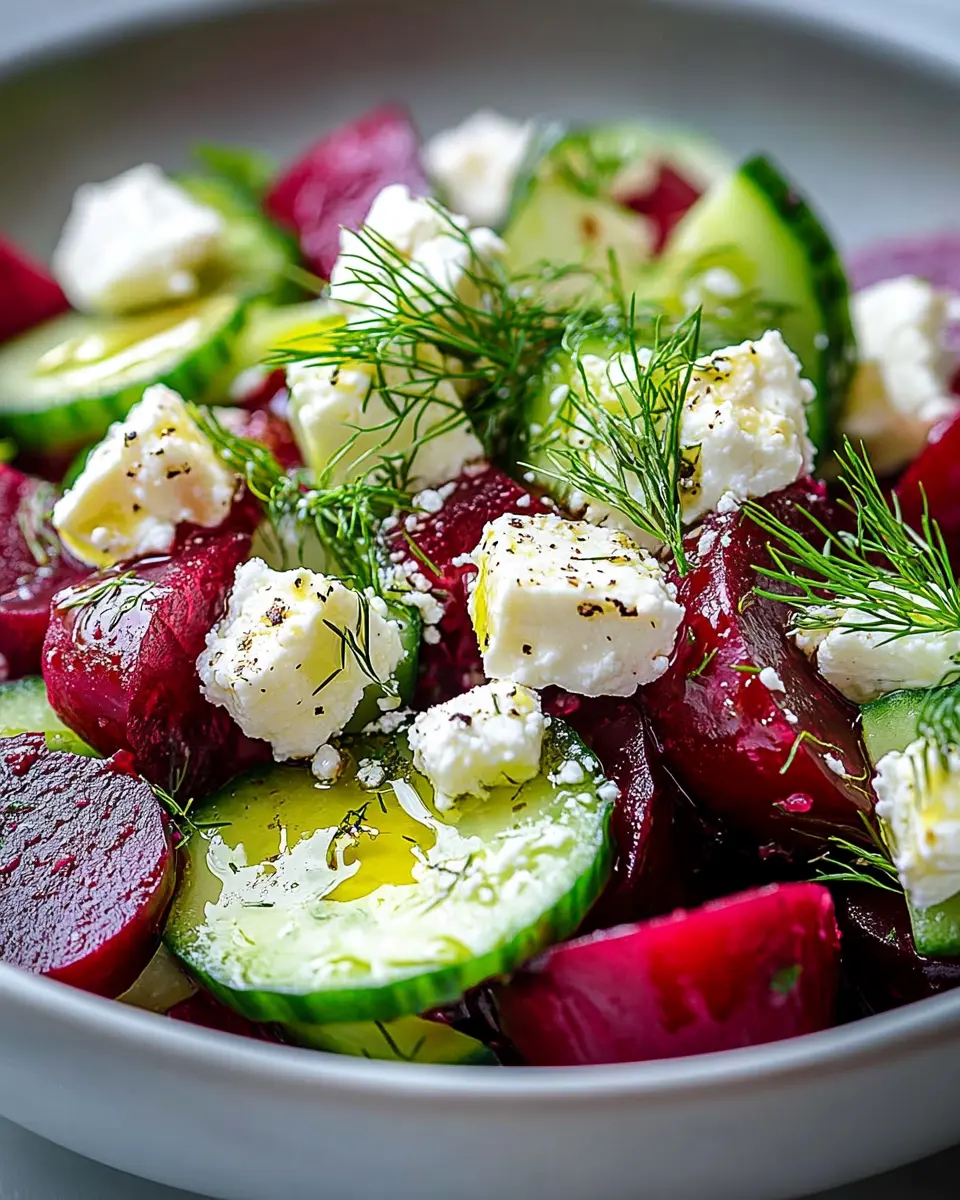 Rote-Bete-Salat mit Feta, Gurken & Dill: The Best Fresh Delight