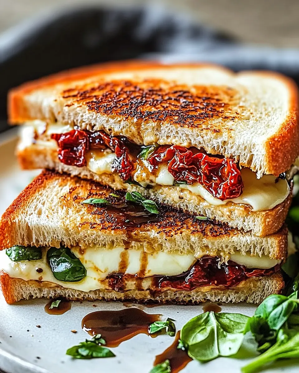 Italienisch inspiriertes toasted sandwich: A Cheesy Delight!
