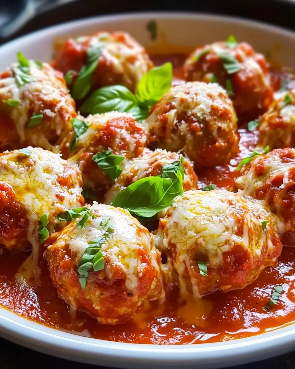 Hähnchen-Parmesan-Fleischbällchen aus dem Slow Cooker: Juicy Bliss