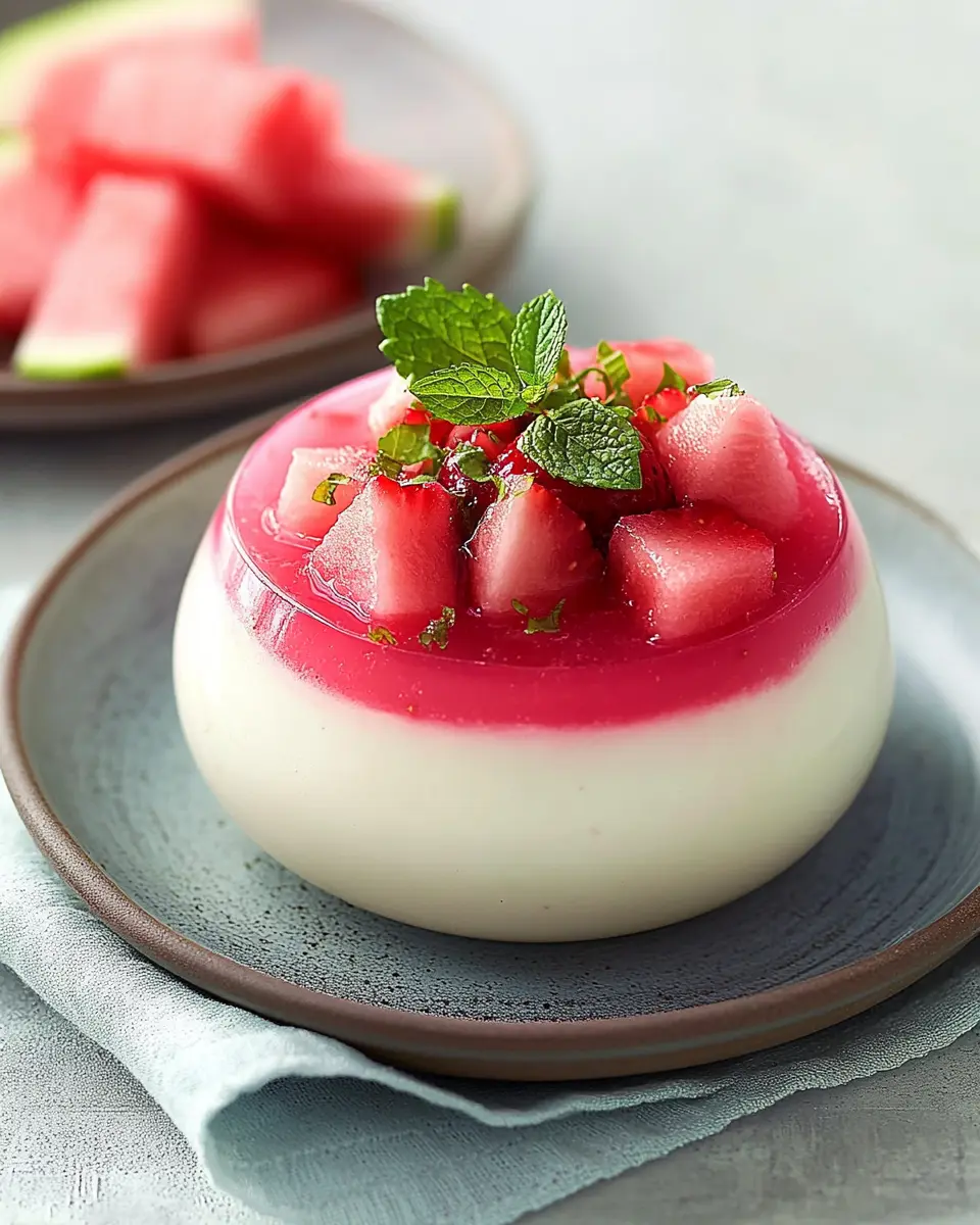 Milchpudding mit Rosen-Gelee: A Refreshing Summer Delight!