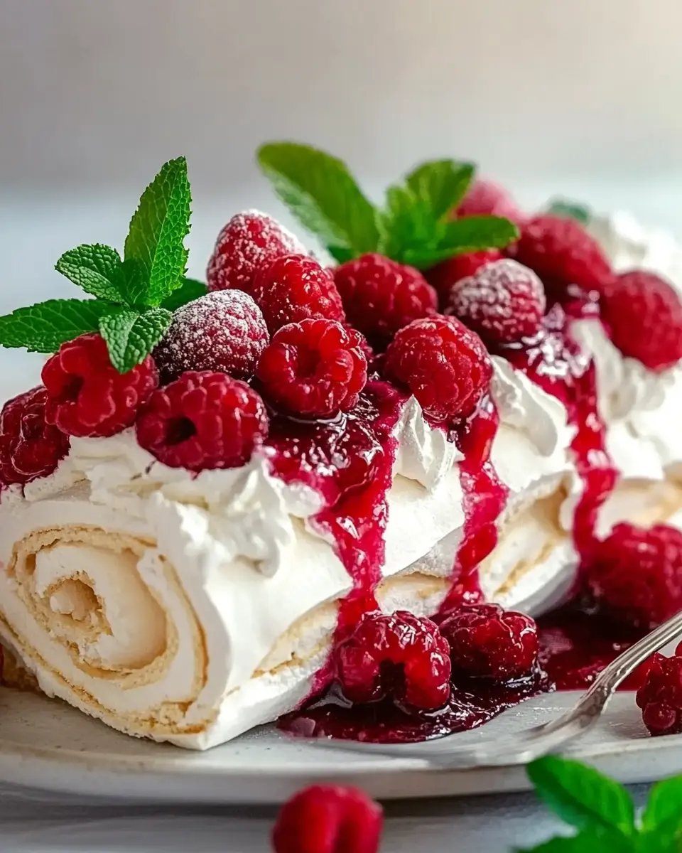 Roulé Pavlova mit roten Früchten: Irresistibly Light & Fruity