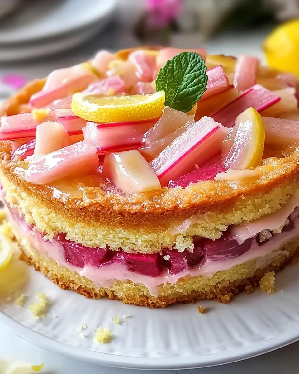 Rhabarber-Zitronen-Kuchen: Saftig und leicht gemacht!