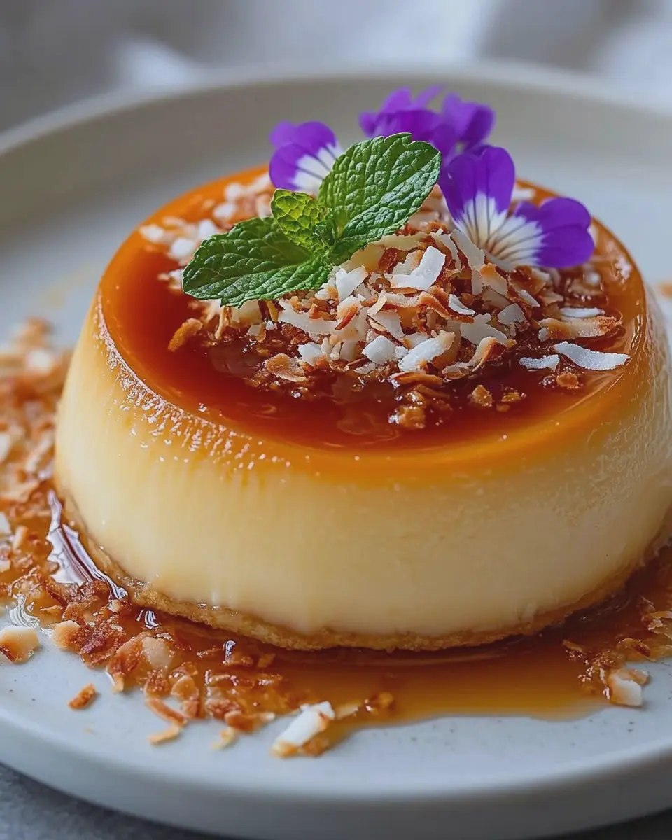 Kokos-Karamell-Flan: Ein himmlisches Dessert zum Verlieben!