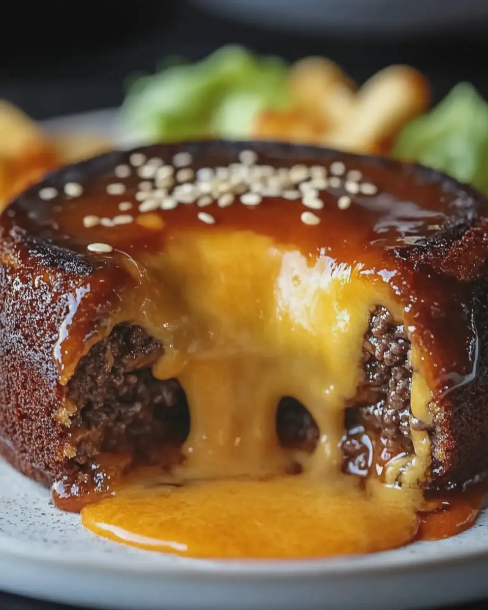 Cheeseburger Lava Kuchen: Saftig und unwiderstehlich lecker!