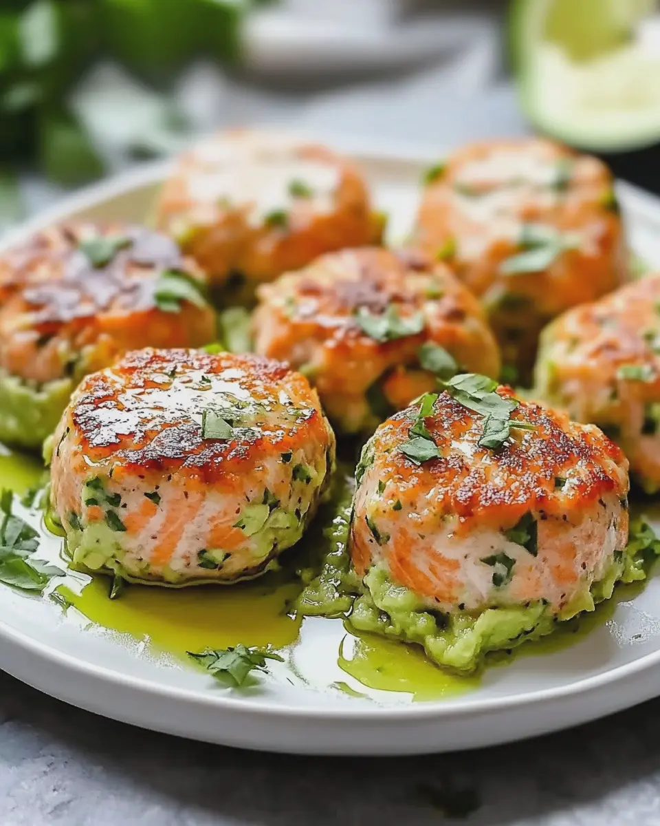 Lachsfrikadellen mit cremiger Avocado-Sauce – Gesund und lecker!